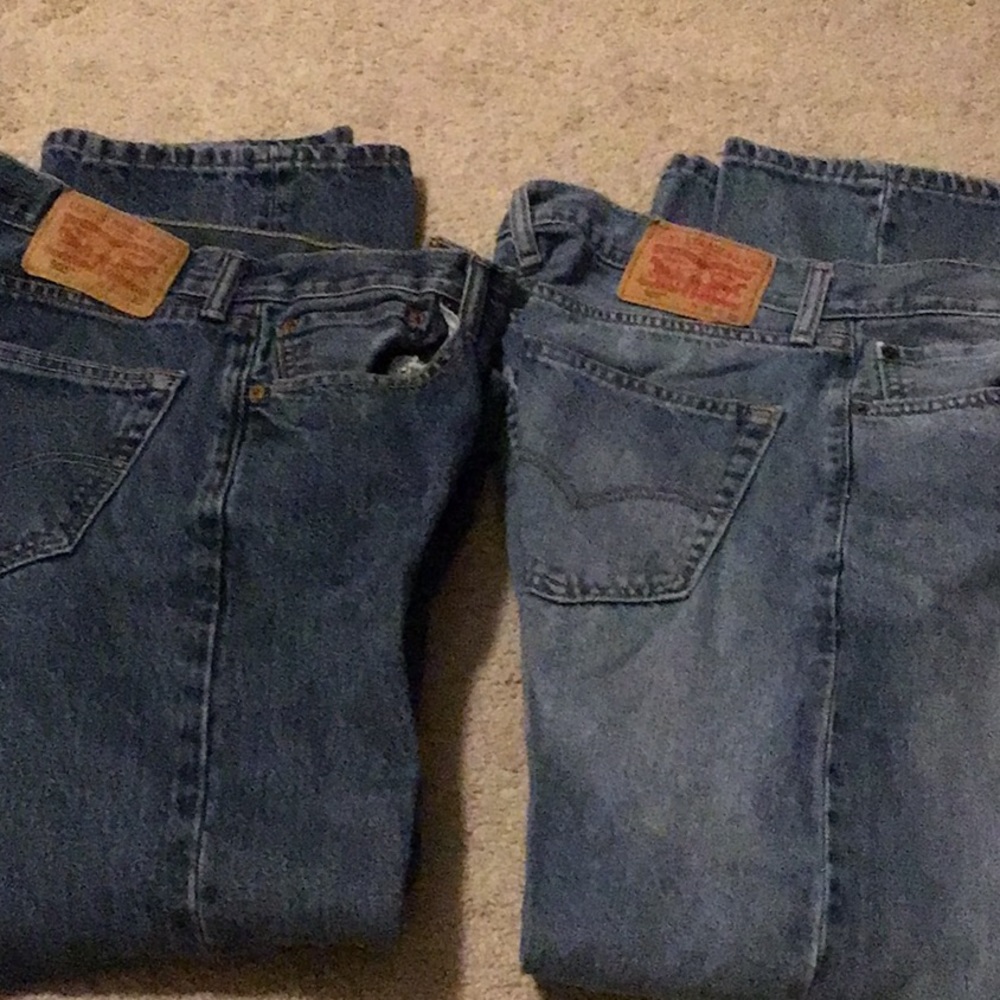 2 pair men’s Levi’s  505.  Size 31 x 32.